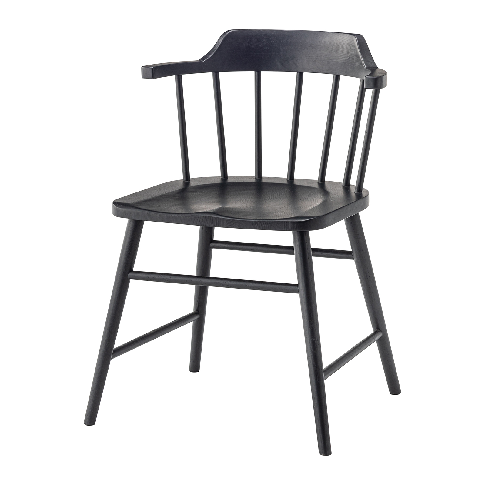 ダイニングチェア 座面高44cm 椅子 おしゃれ 食卓 イス ウィンザーチェア 北欧 肘付き 木製 リビング 1脚 完成品 いす 背もたれ モダン ナチュラル form 東谷 | 東谷 | 01