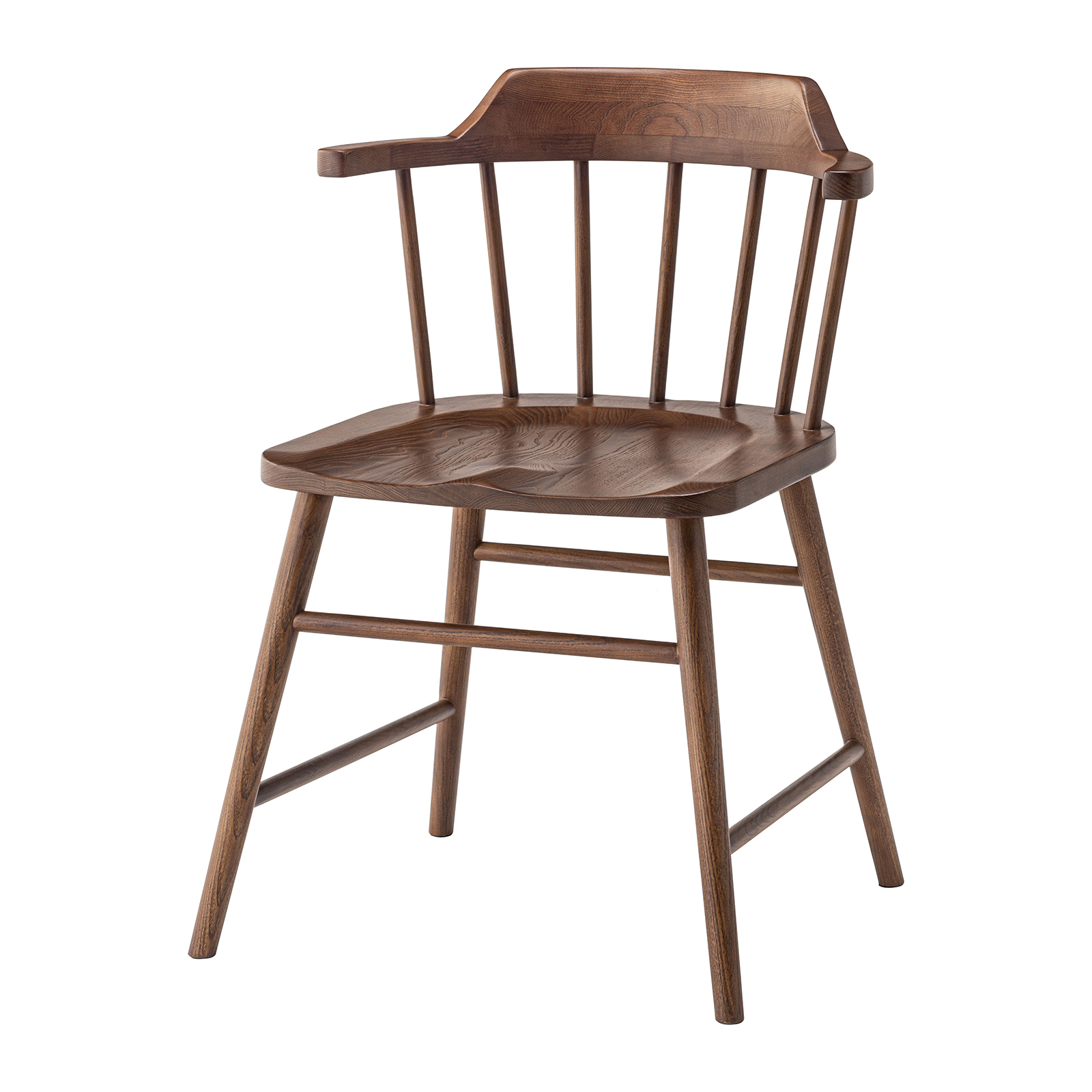 ダイニングチェア 座面高44cm 椅子 おしゃれ 食卓 イス ウィンザーチェア 北欧 肘付き 木製 リビング 1脚 完成品 いす 背もたれ モダン ナチュラル form 東谷 | 東谷 | 02