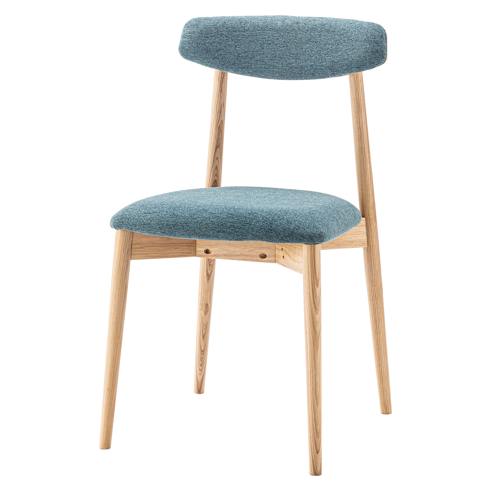 ダイニングチェア 座面高47cm 椅子 おしゃれ 食卓 イス 北欧 木製 リビング 1脚 完成品 いす 背もたれ モダン ナチュラル アームレス ファブリック form 東谷 | 東谷 | 03