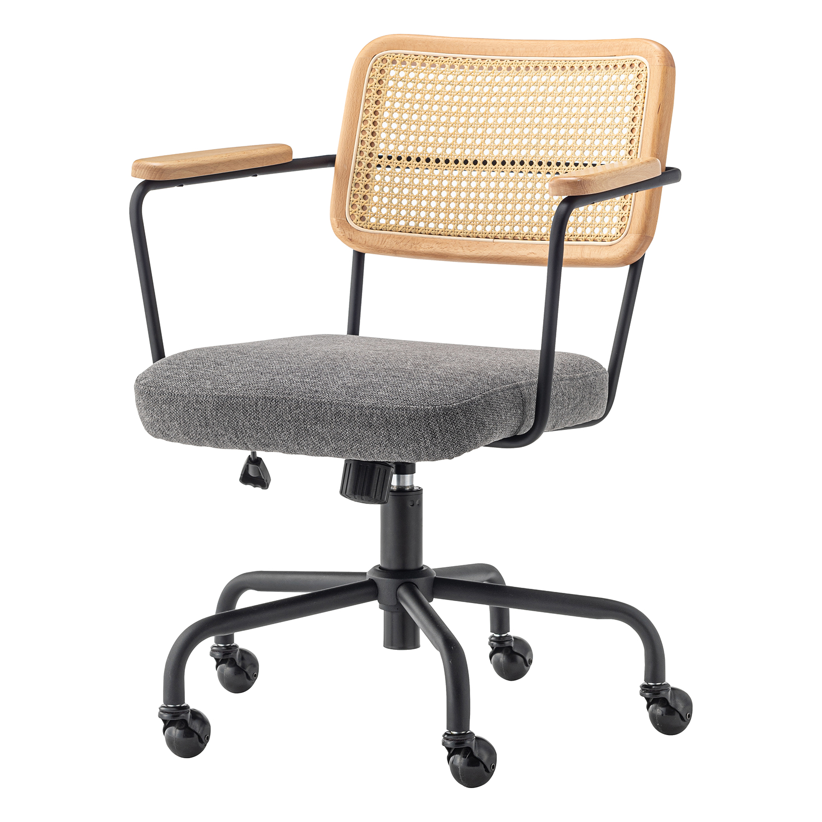 デスクチェア 360度回転 昇降機能 キャスター チェアー 椅子 イス シンプル おしゃれ 北欧 ナチュラル スチール 肘掛け 肘付き ボールキャスター form 東谷 | 東谷 | 01