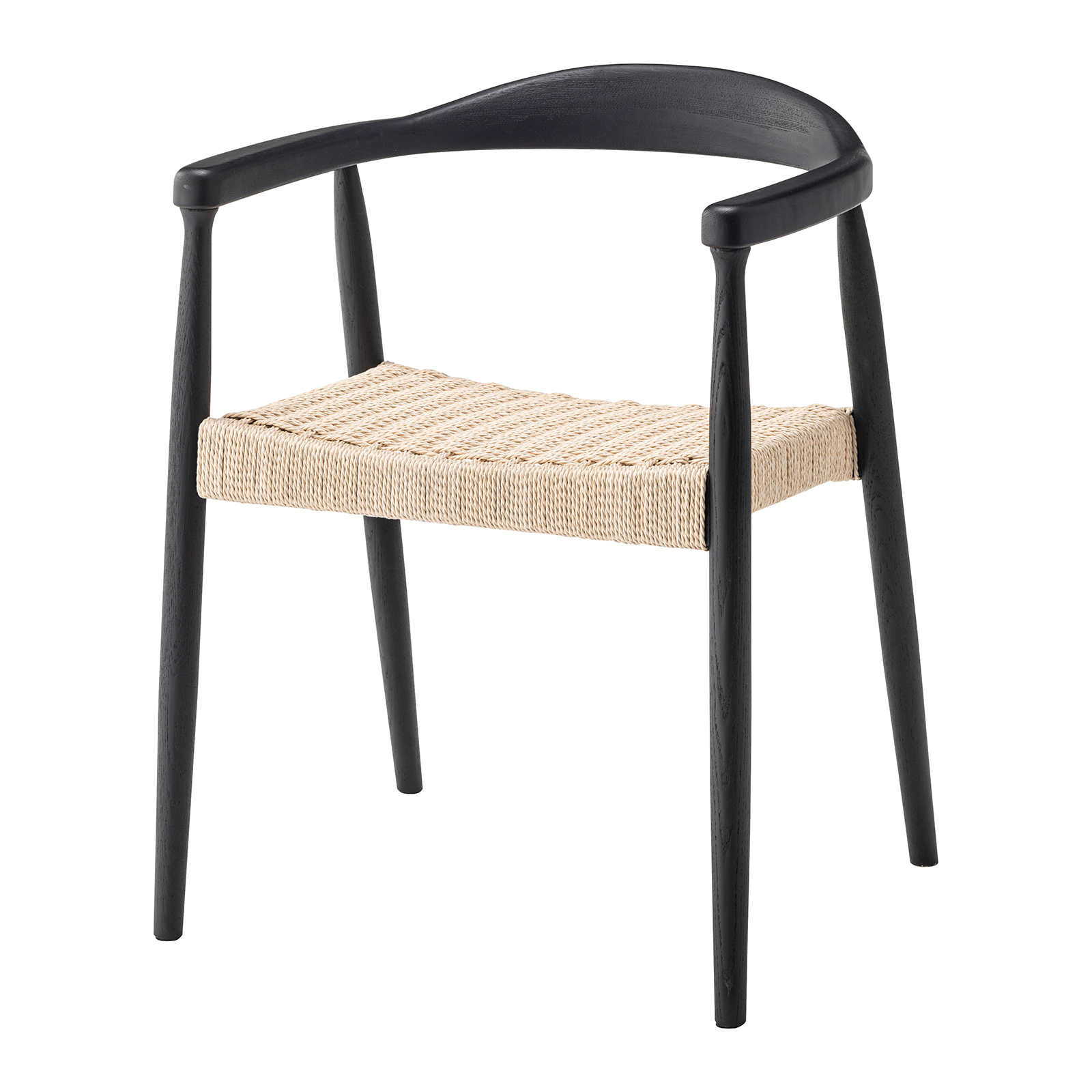 ダイニングチェア 座面高43cm 椅子 おしゃれ 食卓 イス 北欧 木製 1脚 完成品 ペーパーコード いす 背もたれ リビング 肘付き 肘掛け モダン form 東谷 | 東谷 | 01