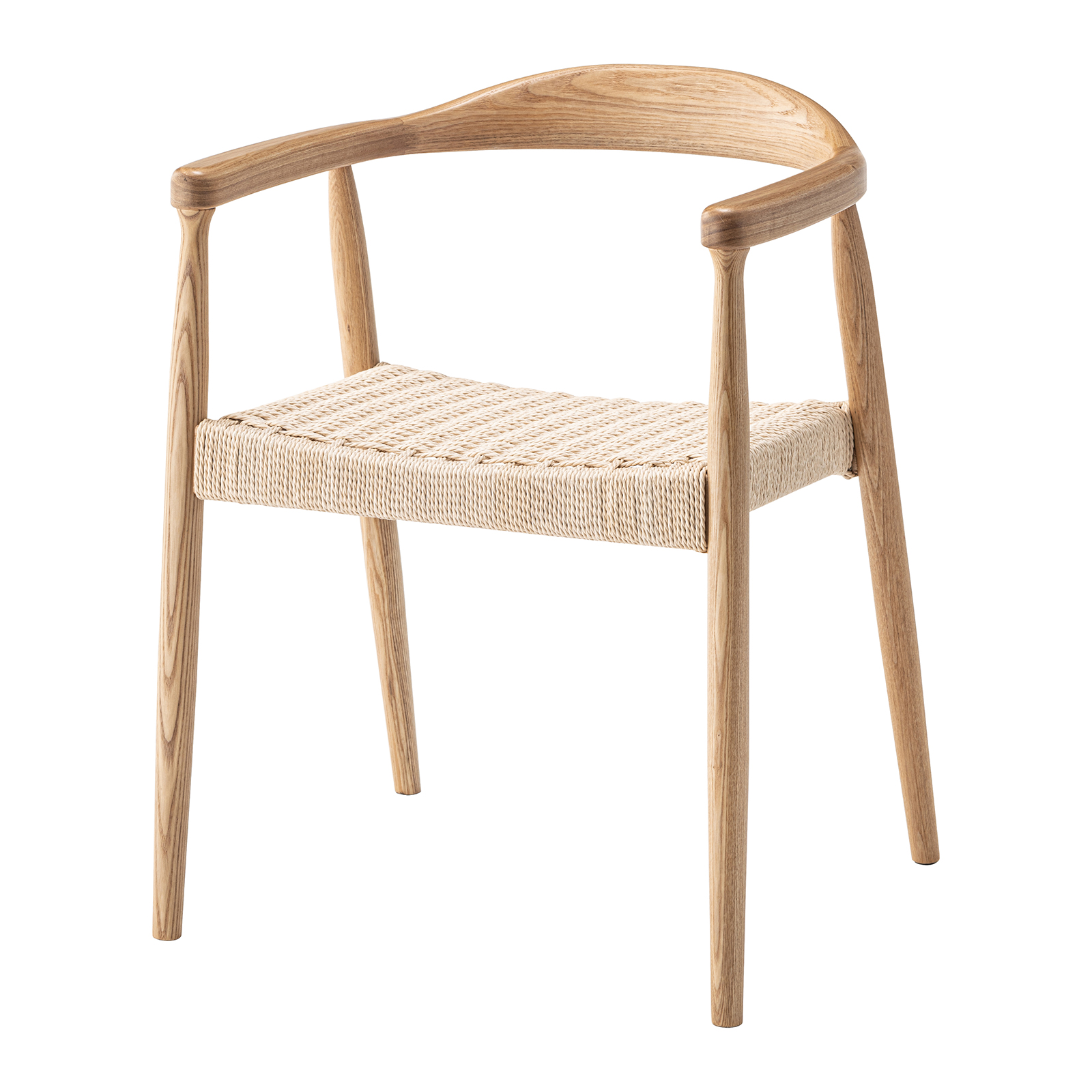 ダイニングチェア 座面高43cm 椅子 おしゃれ 食卓 イス 北欧 木製 1脚 完成品 ペーパーコード いす 背もたれ リビング 肘付き 肘掛け モダン form 東谷 | 東谷 | 02