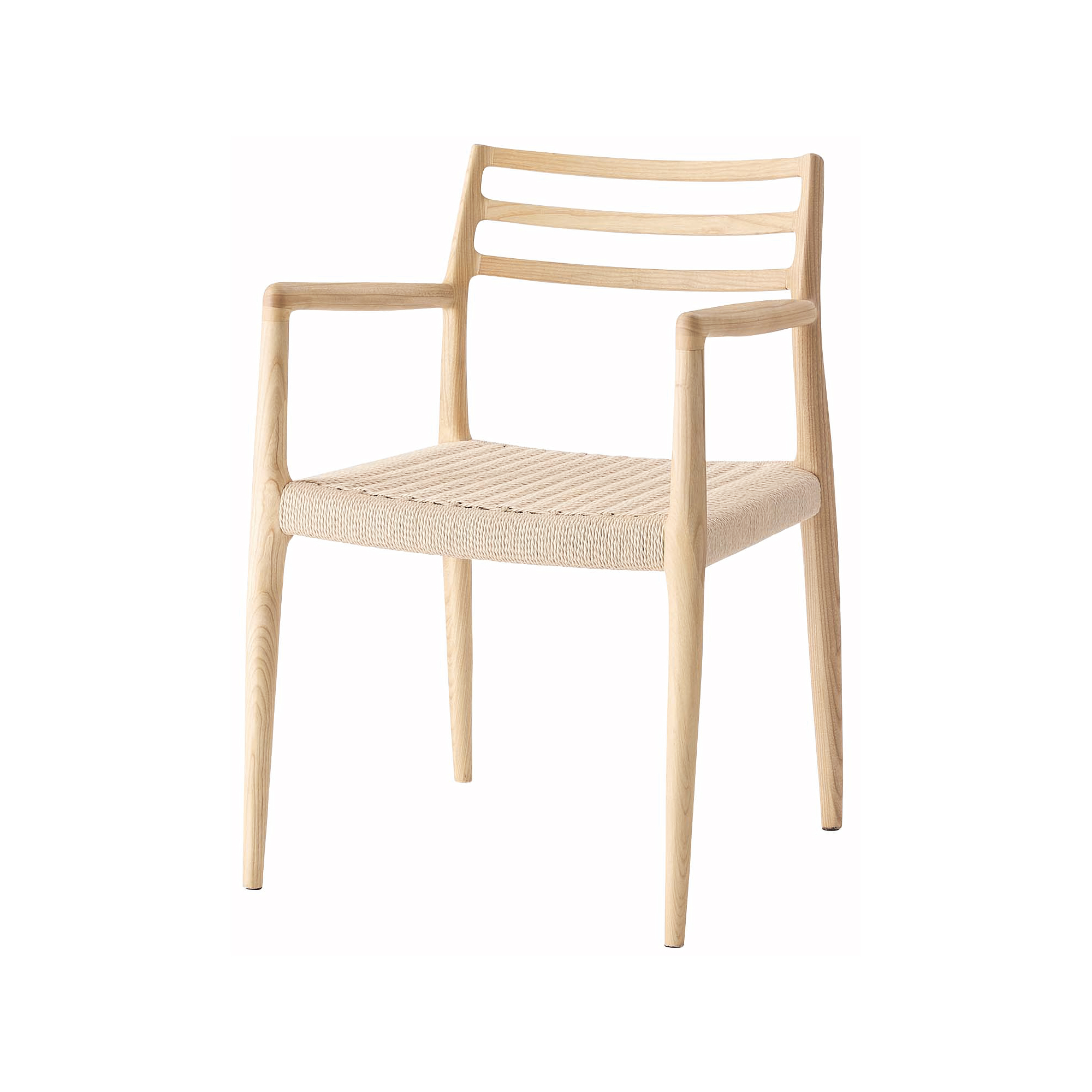 ダイニングチェア 座面高44cm 椅子 おしゃれ 食卓 イス 北欧 木製 1脚 完成品 ペーパーコード いす 背もたれ リビング 肘付き 肘掛け モダン form 東谷 | 東谷 | 02