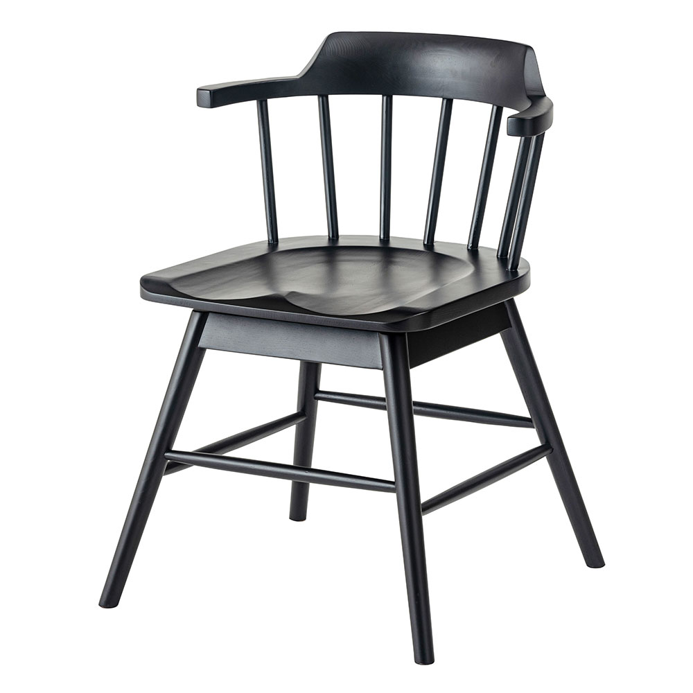 ダイニングチェア 座面高43cm 回転 おしゃれ 食卓 イス ウィンザーチェア 北欧 肘付き 木製 リビング 回転式 肘掛け 1脚 いす 背もたれ モダン form 東谷 | 東谷 | 01