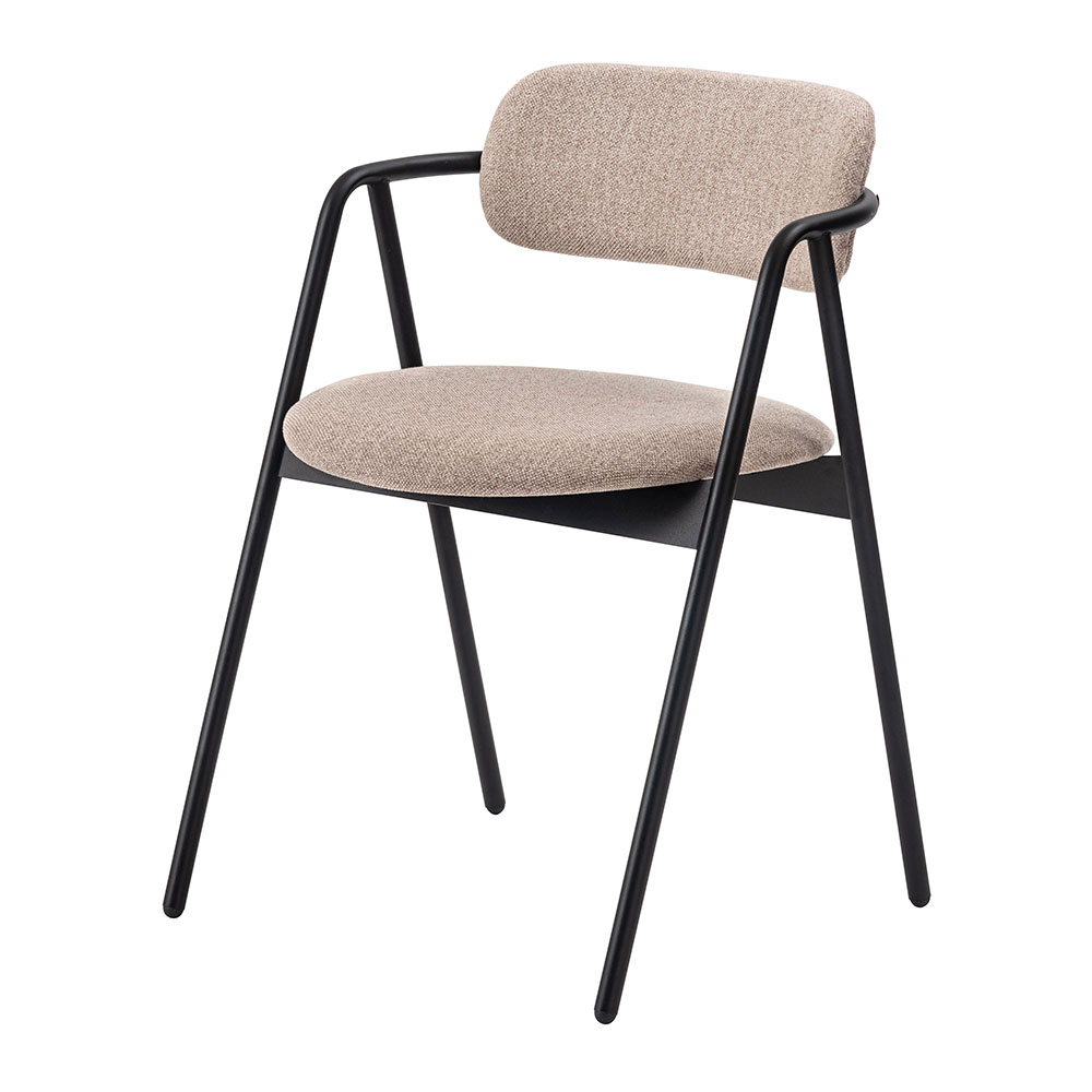 ダイニングチェア 座面高45cm 椅子 おしゃれ 食卓 イス 北欧 リビング 1脚 完成品 いす 背もたれ アイアン モダン ベージュ グレー アイボリー form 東谷 | 東谷 | 01