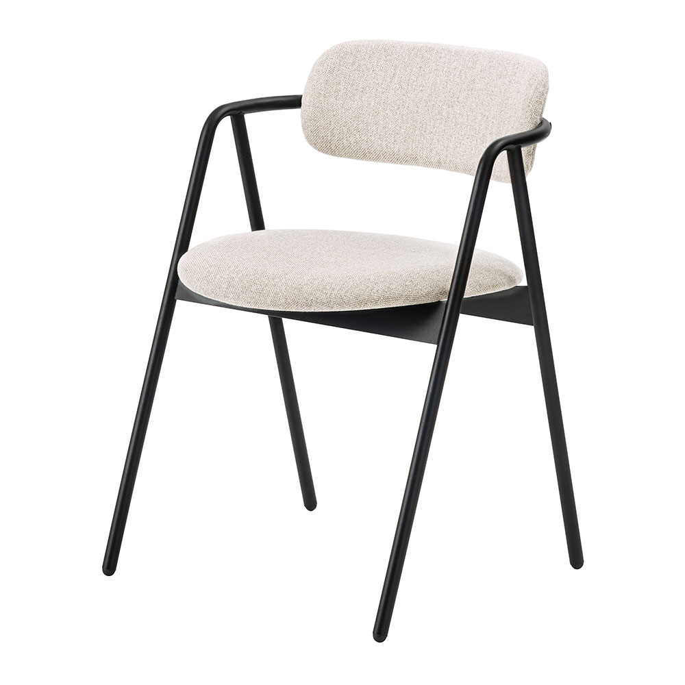 ダイニングチェア 座面高45cm 椅子 おしゃれ 食卓 イス 北欧 リビング 1脚 完成品 いす 背もたれ アイアン モダン ベージュ グレー アイボリー form 東谷 | 東谷 | 02