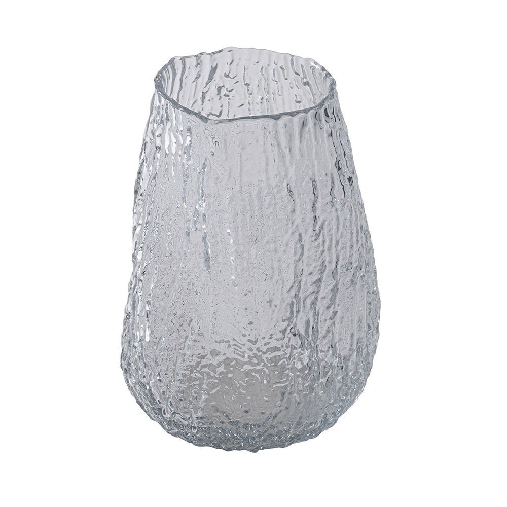 花瓶 フラワーベース おしゃれ ガラス インテリア かびん 北欧雑貨 モダン シンプル 個性的 コンパクト オブジェ 置き物 花器 クリア ダークグレー form 東谷 |  | 01