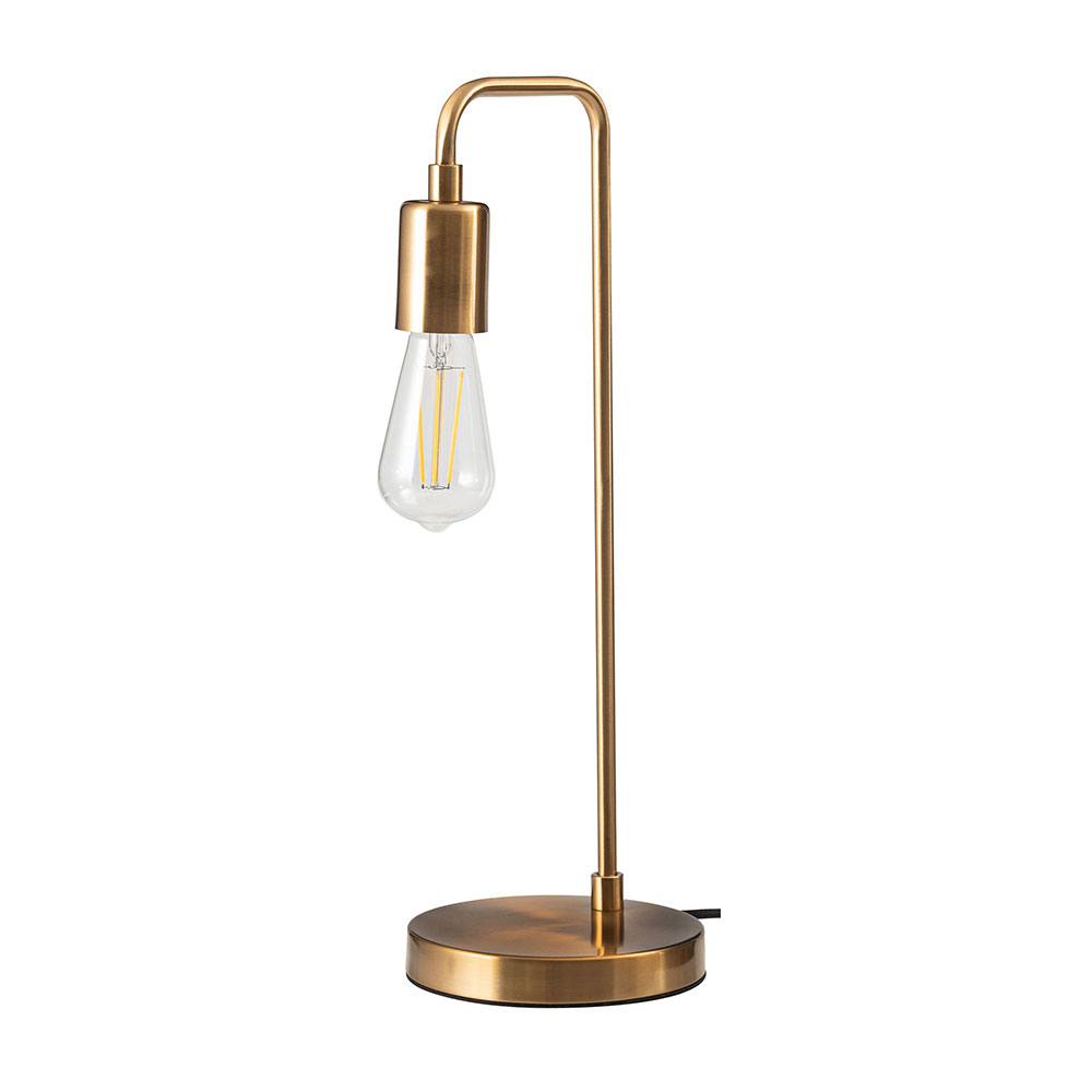 テーブルライト 照明器具 おしゃれ エジソン球 レトロ モダン インダストリアル LED対応 シンプル デスク 勉強机 ゴールド シルバー ブラック 黒 form 東谷 | 東谷 | 03