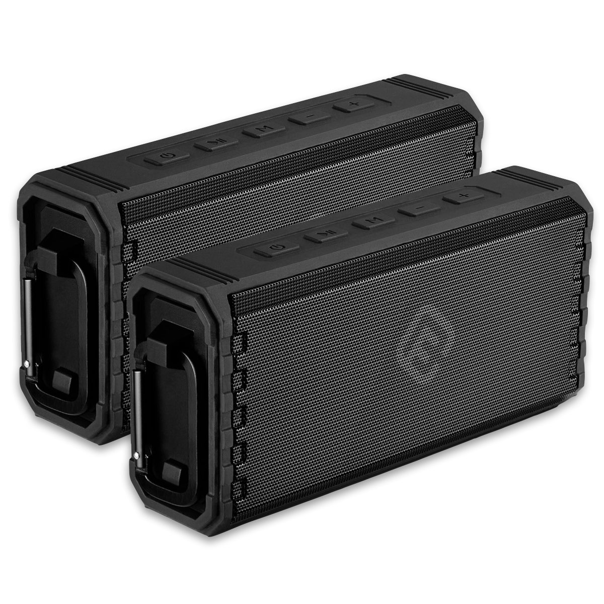 2個セット Bluetoothスピーカー 防水 高音質 大音量 SD ブルートゥース お風呂 スマホ アウトドア ポータブル スピーカー プレゼント 重低音 TWS 40s HW2 | 40s | 01