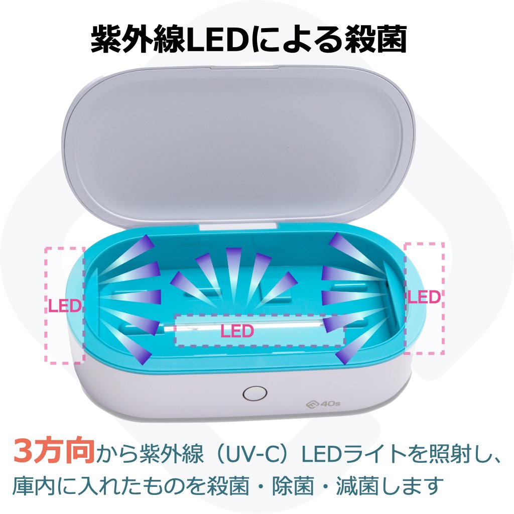 UV殺菌ボックス UVC 除菌器 紫外線 UV-C LED 殺菌器 UV 除菌 殺菌 滅菌 