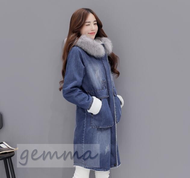 専門店では デニムジャケット 長袖 Gジャン ボアジャケット アウター 大きいサイズ レディース 冬 裏起毛 フード付き ロング デニムコート 裏起毛 フード付き ロング デニムコート コート アウター Knowledge21 Com