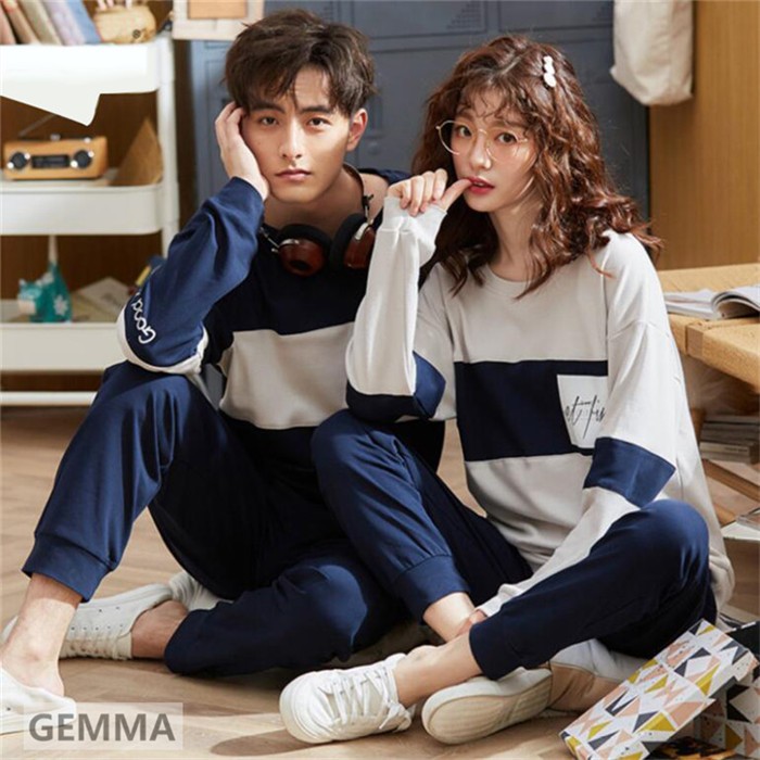 パジャマ ルームウェア ペア カップル 春秋 部屋着 セットアップ お揃い 綿 パジャマ ペアルック ナイトウェア コットン プレゼント 記念日 Mai 3780 Gemma 通販 Yahoo ショッピング