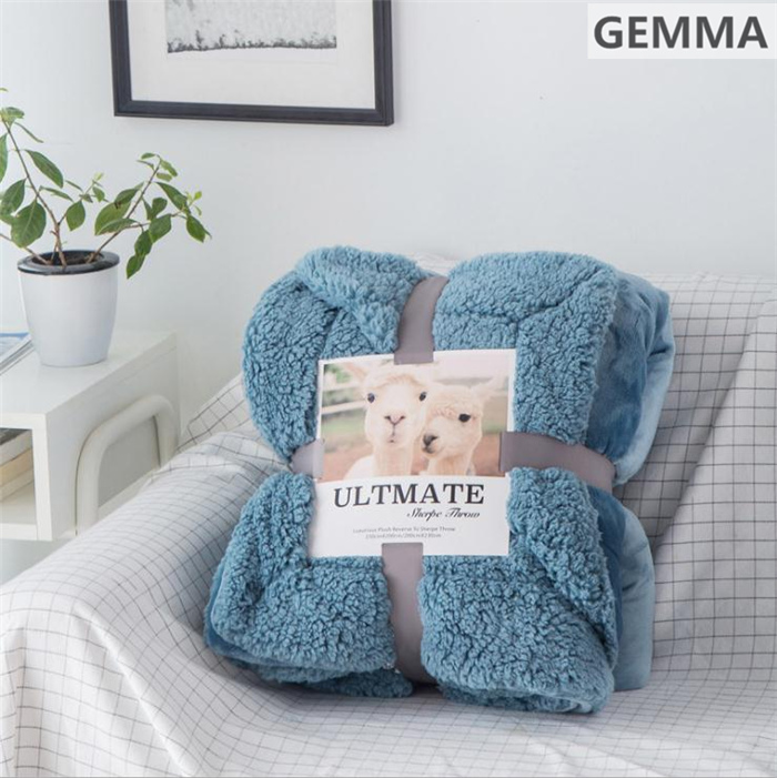 毛布 フランネル シープ調ボア ブランケット あたたかい 厚手毛布 吸湿