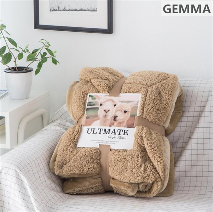 モノグラム ベージュ 毛布 毛布 フランネル シープ調ボア ブランケット あたたかい 厚手毛布 吸湿