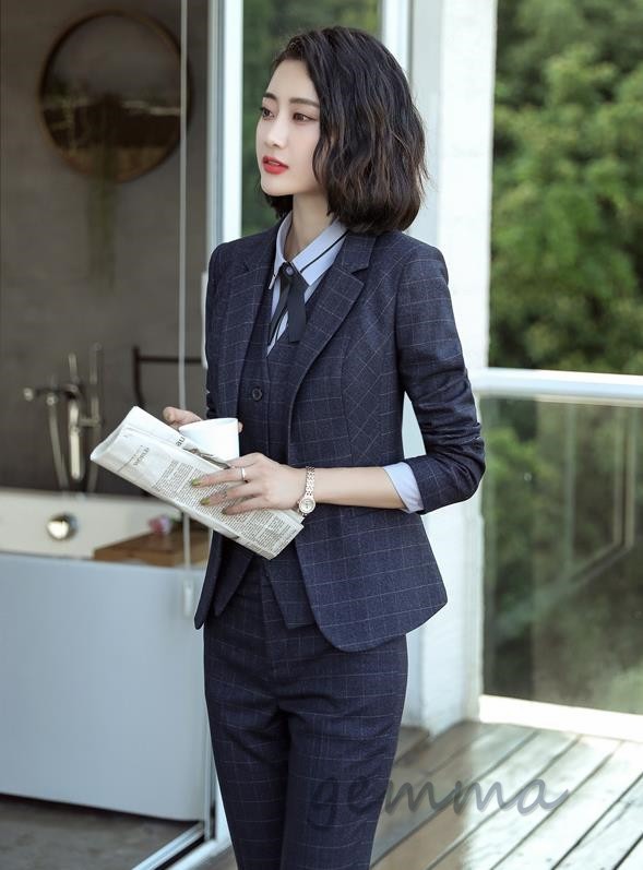 スーツセット レディース OL通勤 ジャケット パンツ スカート ベスト