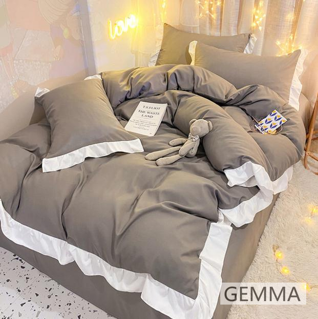 布団カバー 3点4点セット シングル シンプル おしゃれ 通気 吸湿