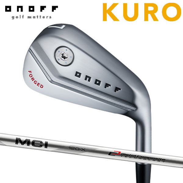 オノフ 2022年 NEW KURO 黒 フォージドアイアン 5本セット(#6〜PW) [フジクラ MCI] 90/100/110 　ONOFF  FORGED IRON KURO