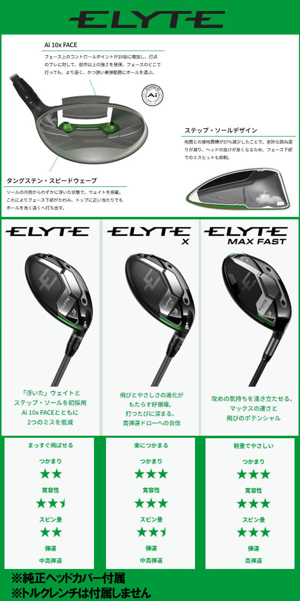 Callaway - キャロウェイ（callaway）、3ｗと5ｗ、レフティ Callaway フェアウェイウッド（利き手：左用）｜クラブ（メンズ