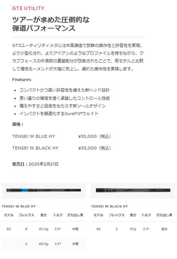 Titleist（タイトリスト） GT3 ハイブリッド（ユーティリティ
