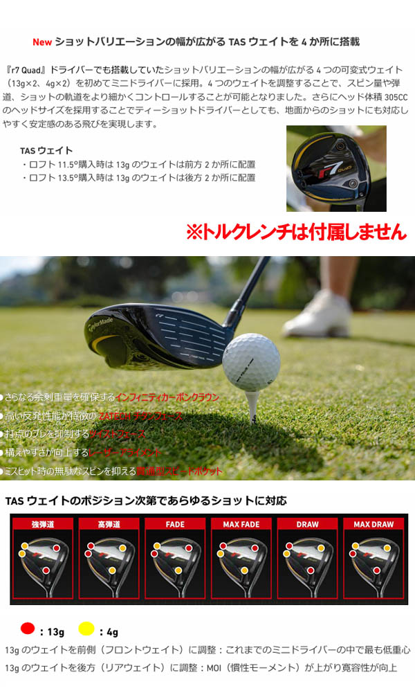 TaylorMade（テーラーメイド） R7 クアッド (アールセブン クアッド