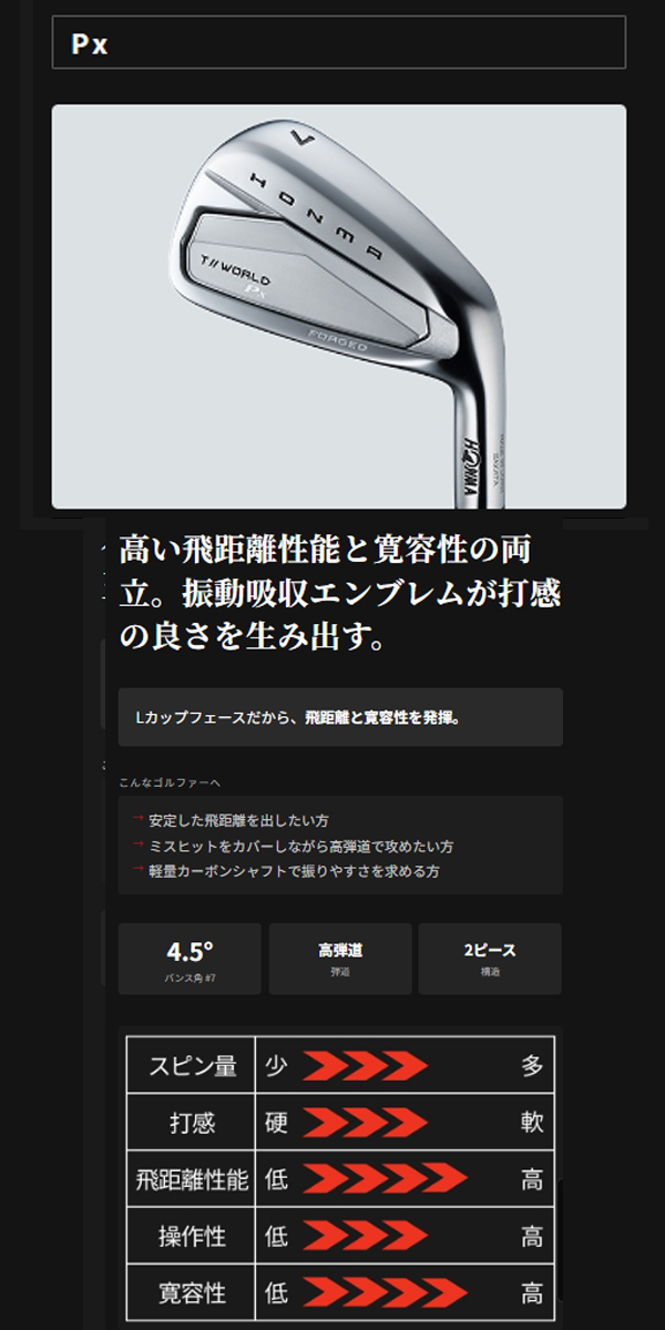 HONMA GOLF（本間ゴルフ） ホンマゴルフ TW777 アイアン 777ツアーV