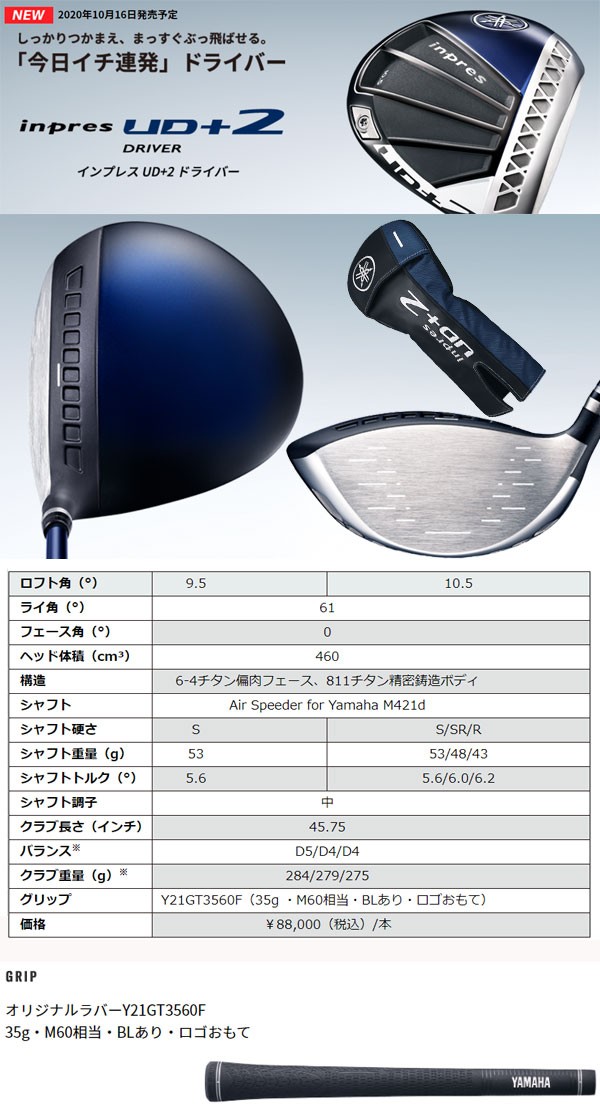 ヤマハ inpres UD+2 2021 ドライバー 10.5° (SR) 2021 Yamaha Inpres UD+2 Driver | TourSpecGolf Blog
