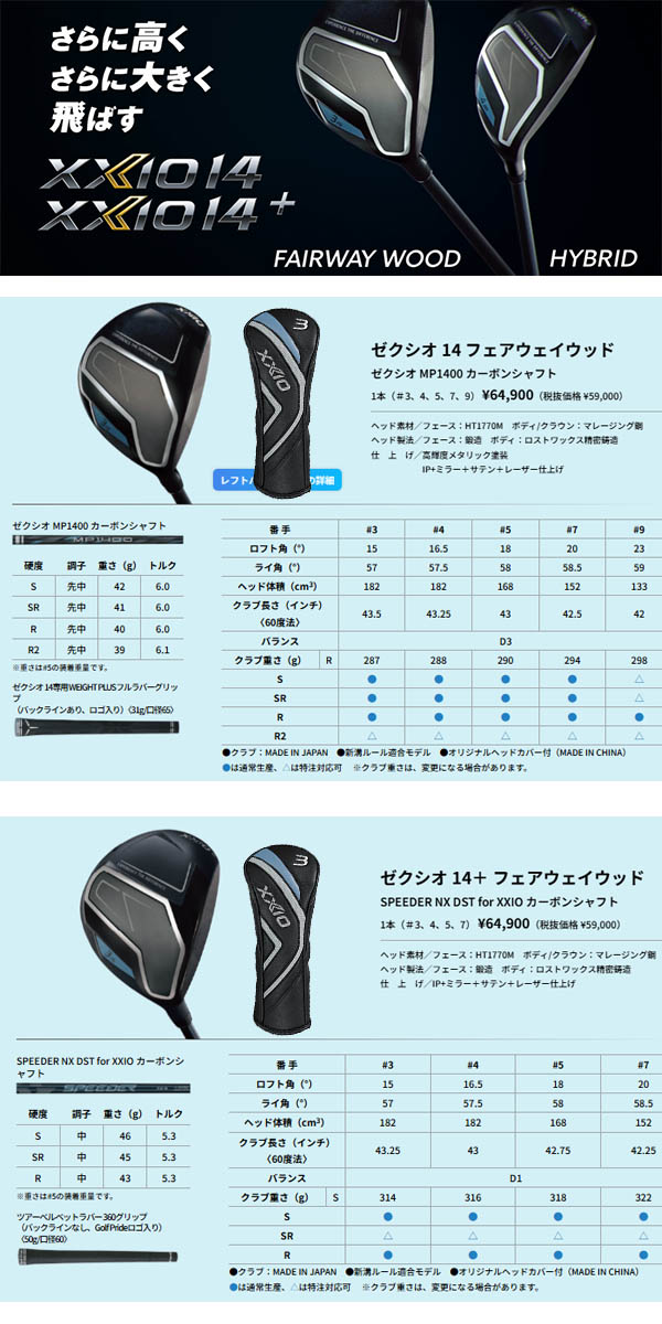 DUNLOP（ダンロップ） 【レフティ(左用)】ゼクシオ14 XXIO14