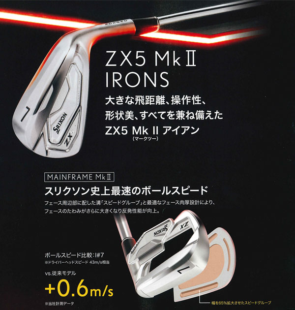 SRIXON(スリクソン) ZX5 Mk II アイアン NSPRO950GH-