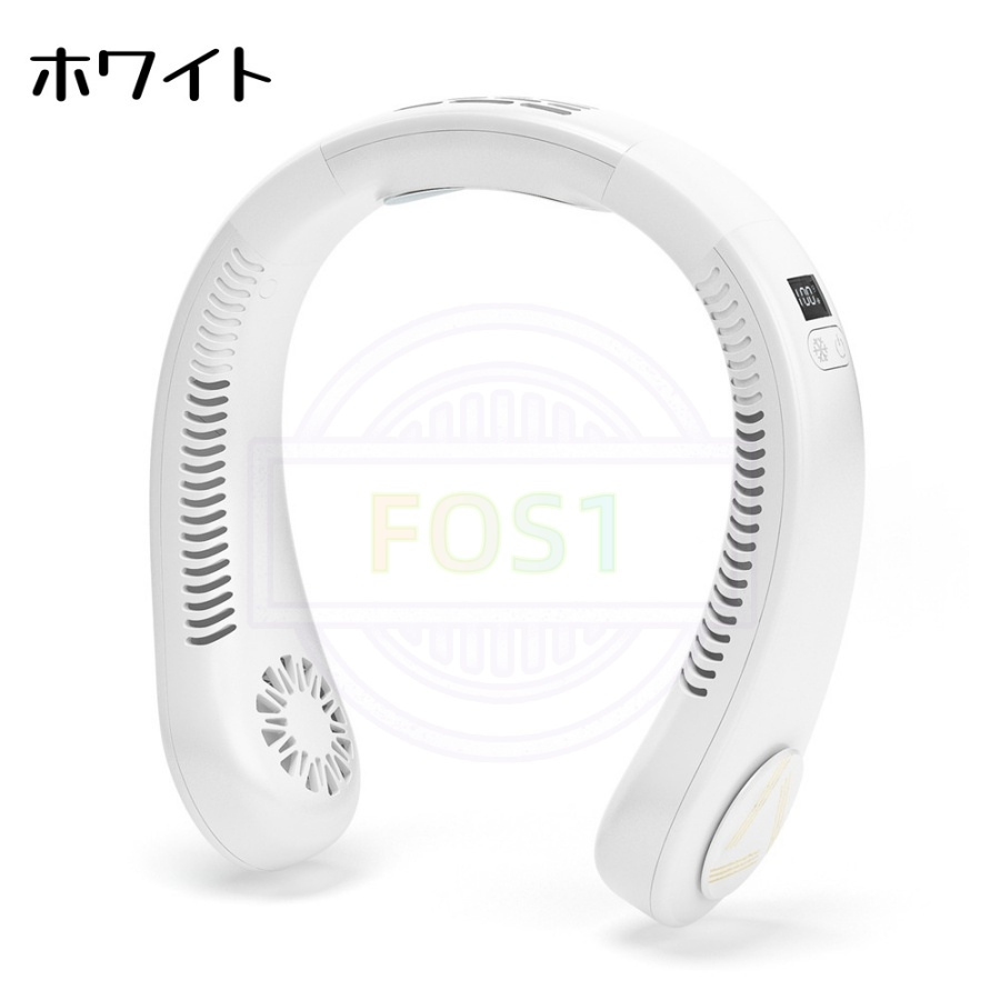 首掛け扇風機 ネッククーラー 冷却プレート付き 首掛けファン 瞬時冷却 ひんやり 涼しい 静音 軽量 携帯便利 羽根なし マイナスイオン ハンディファン ファン |  | 01