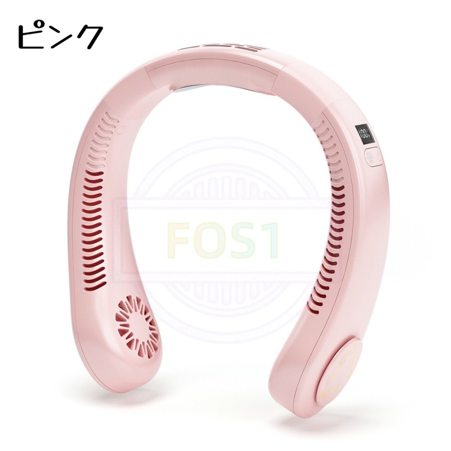 首掛け扇風機 ネッククーラー 冷却プレート付き 首掛けファン 瞬時冷却 ひんやり 涼しい 静音 軽量 携帯便利 羽根なし マイナスイオン ハンディファン ファン |  | 02