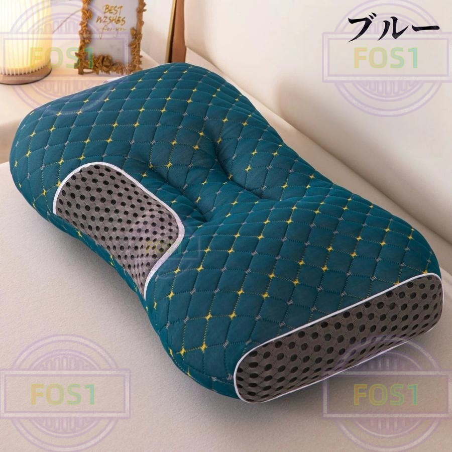 枕 ストレートネック 枕 まくら 肩こり 首こり 低反発枕 いびき 防止 横向き 仰向け 枕 横向き寝 頚椎安定型 首が痛くならない 背中が凝らない枕 通気性抜群 |  | 03