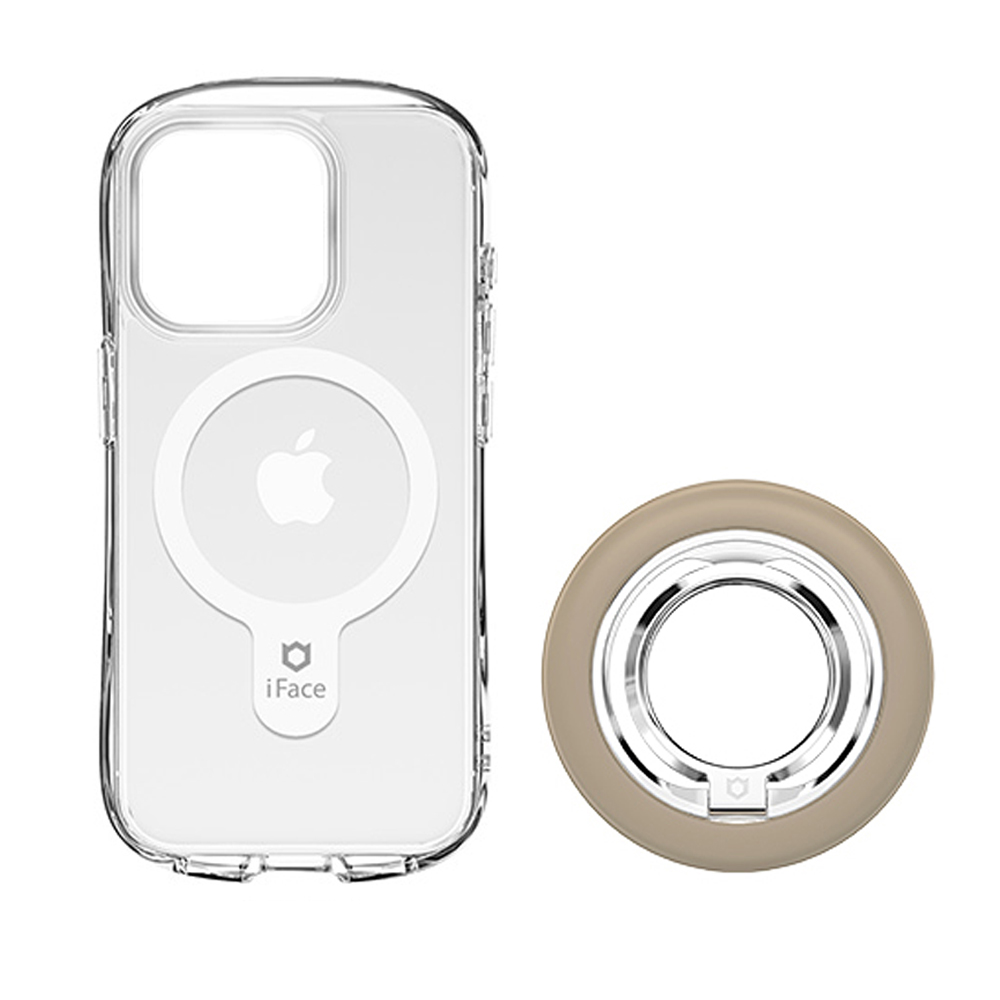 iFace クリアケースとリングのセット アイフェイス ルックインクリア