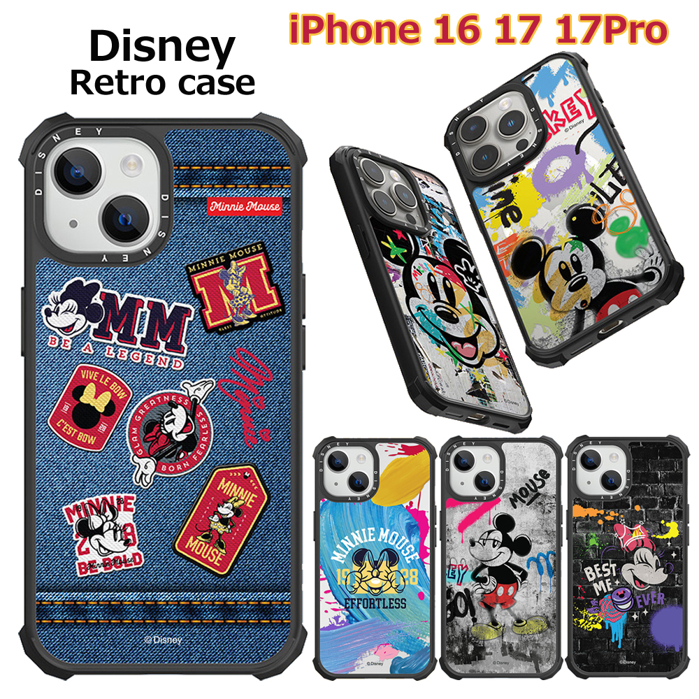ディズニーキャラクター 漫画こけしケース付き Disney（ディズニー） キャラクター iphone17 ケース 韓国直輸入正規品