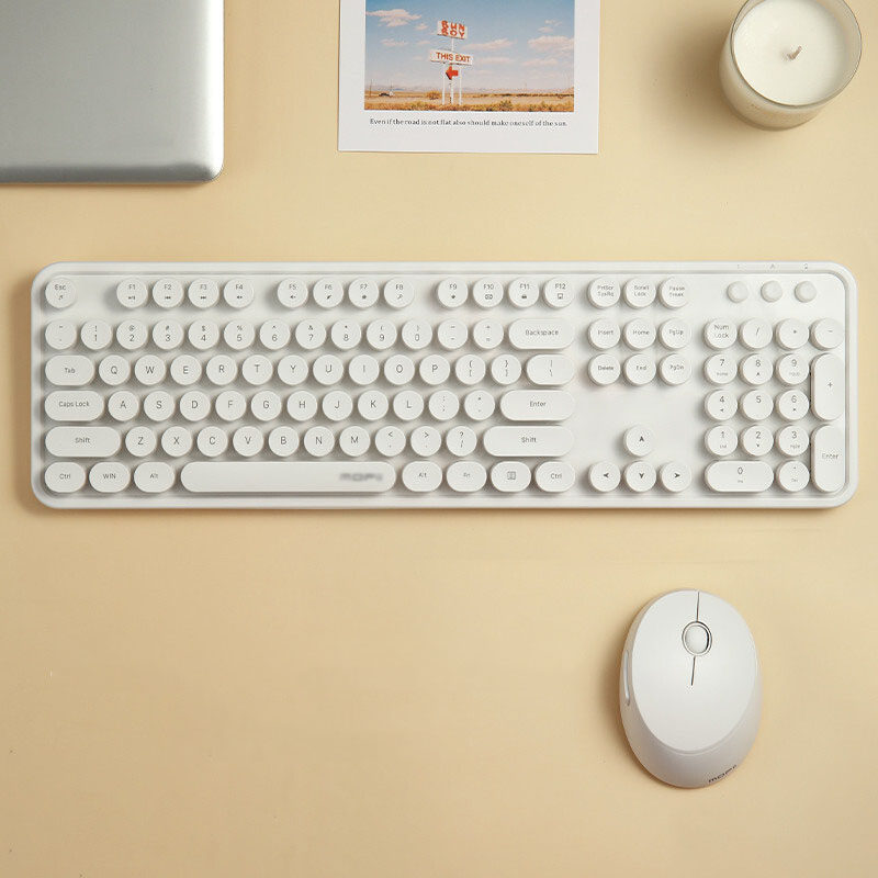 ブルートゥースキーボード マウス セット 9色 タイプライター かわいい 小さめ ワイヤレスキーボード コンパクトキーボード 軽量 Bluetoothキーボード 高性能｜four-leafs-shop｜04