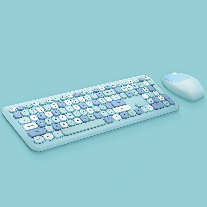 ブルートゥースキーボード マウス セット 9色 タイプライター かわいい 小さめ ワイヤレスキーボード コンパクトキーボード 軽量 Bluetoothキーボード 高性能｜four-leafs-shop｜07