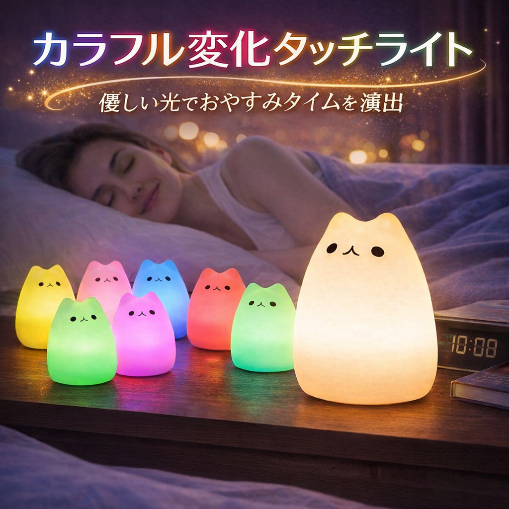 間接照明 おしゃれ LED ナイトライト 寝室 リビング インテリア