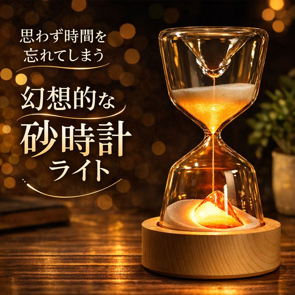 インテリア 間接照明 LED 15分砂時計 USB充電式 13色切替 インテリア おしゃれ ライト 砂時計 15分 間接照明 寝室 リビング LED