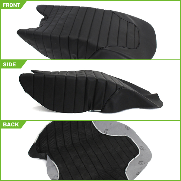 HONDA VTR250 MC33 97-07 タックロール 新品 シートカバー 生地 黒色