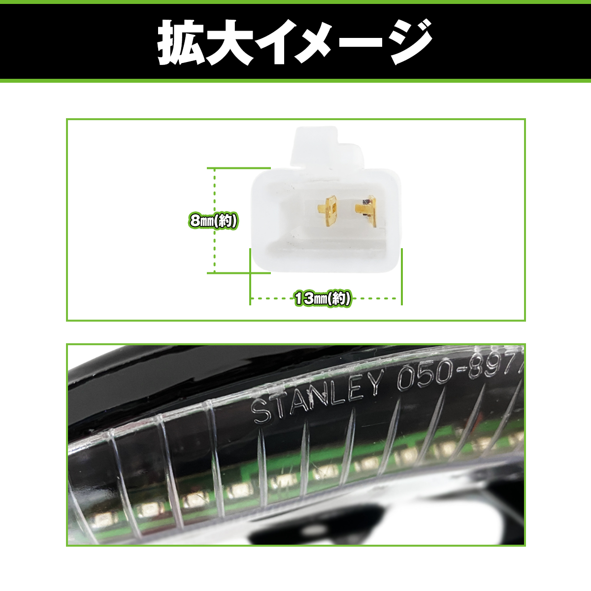 バイク リア ウイング リアスポイラー LED ハイマウントストップランプ
