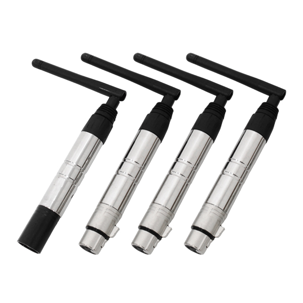 DMX512 ワイヤレス 送受信機 4個セット 2.4GHz 音楽 装置 舞台照明