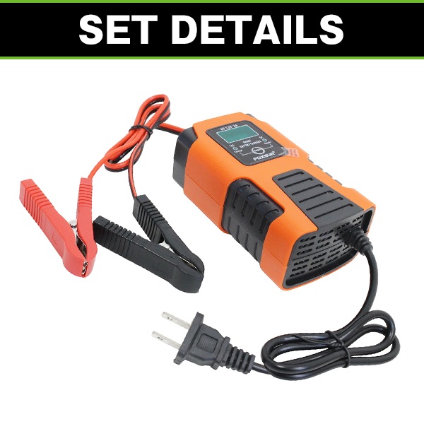 バッテリー 充電器 全自動 バッテリーチャージャー 6V 12V用 修復機能