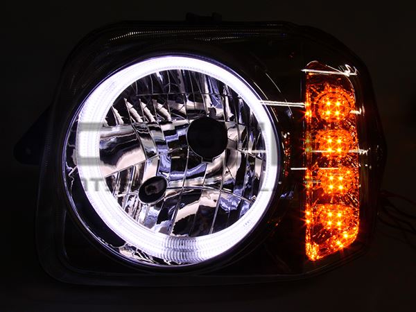 JB23 ジムニー CCFLリング付き LED ウィンカー ヘッドライト