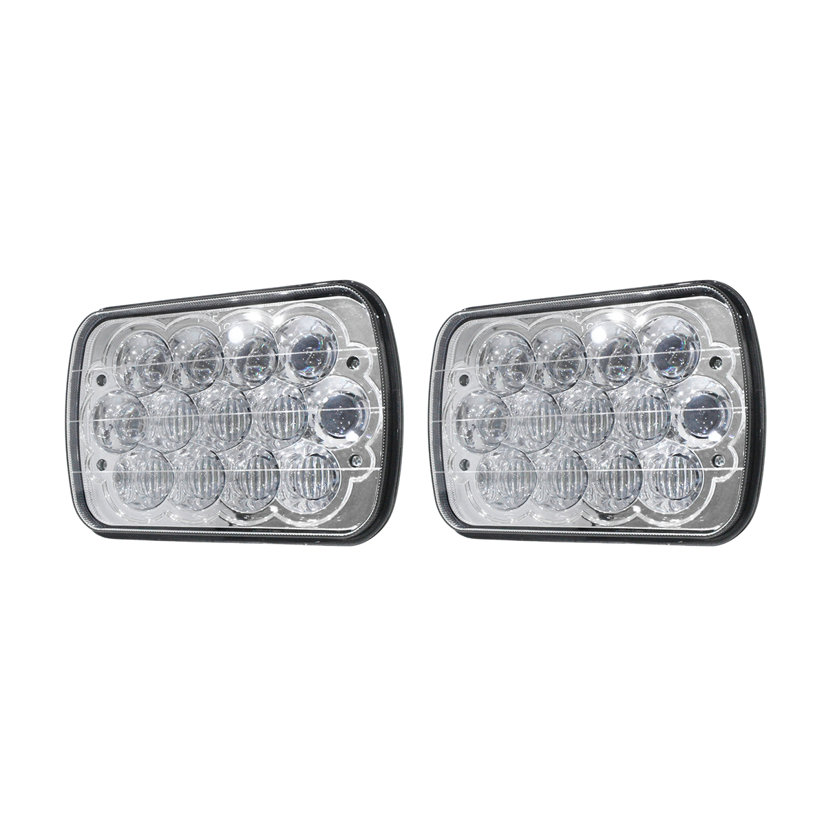 フル LED ヘッドライト 左右 セット 角目 角型 5×7インチ 180SX