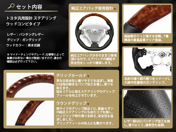 送料無料】 純正交換式 コンビステアリング ヴォクシー VOXY