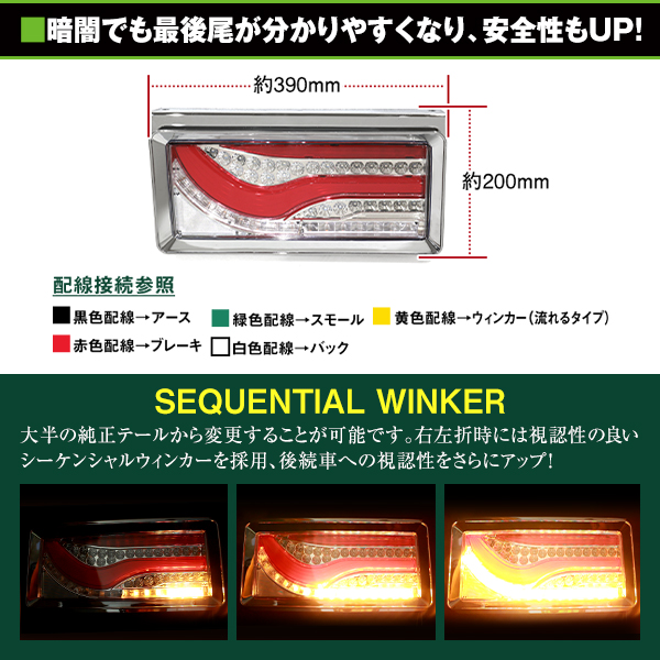 本物保証得価】 ヤフオク! - 歌舞伎 隈取り 24V LED テールランプ