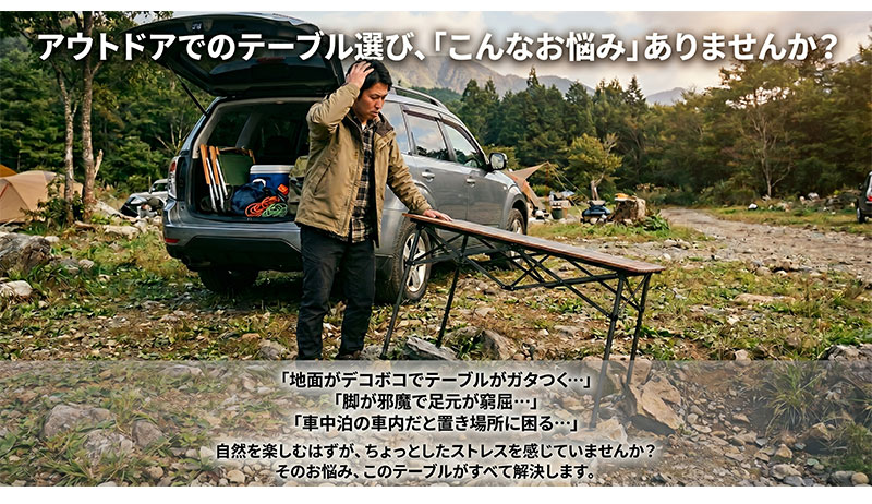 車用 トランクテーブル バックドア テーブル 車中泊 キャンプ