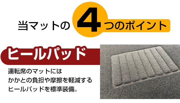 ライズ 専用設計 フロアマット R1.11-/A202A ハイブリッド車 全席 対応 黒 ブラック 無地 シンプル ぴったり ヒールパッド 留め具穴 関連画像4