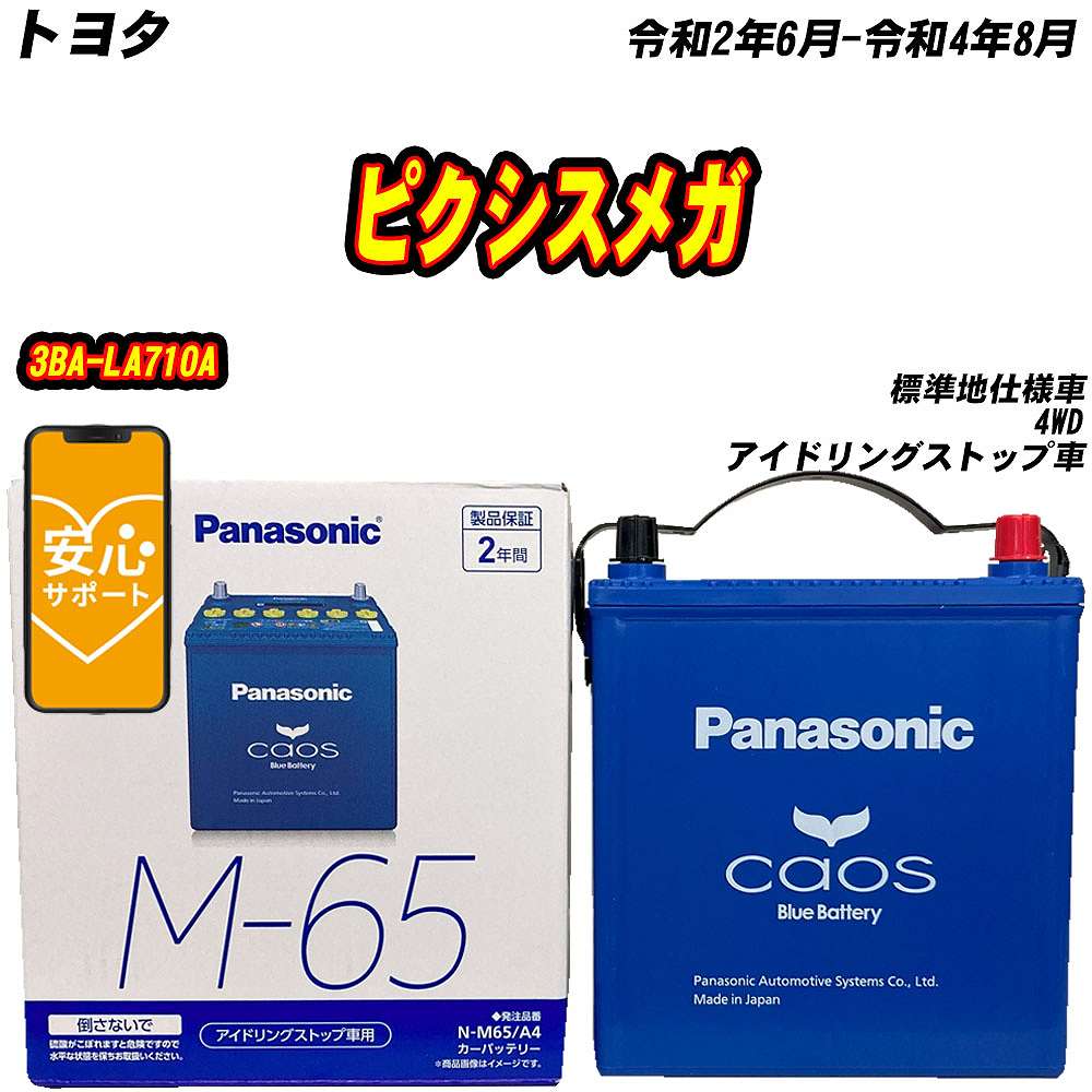 カオス バッテリー パナソニック M65 トヨタ ピクシスメガ 3BA