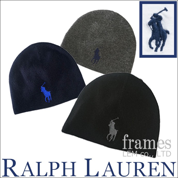 ★SALE★ラルフローレン Ralph Lauren ニットキャップ ニット帽 レディース(女性用) メンズ(男性用) 帽子 ビッグポニー