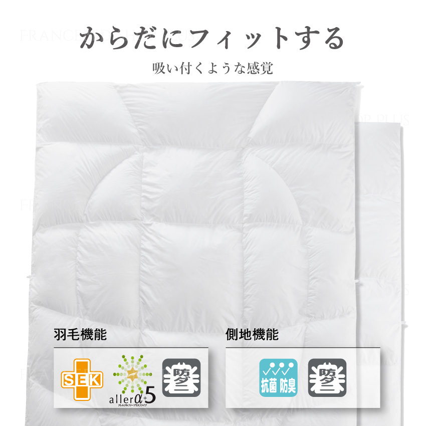 フランスベッド（FRANCEBED） 羽毛ふとん 掛けふとん 布団 ふとん